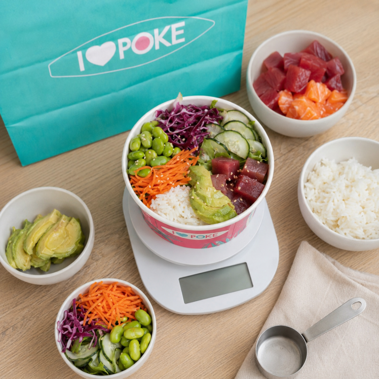 Valori nutrizionali di una poke bowl: proteine, carboidrati, grassi e fibre