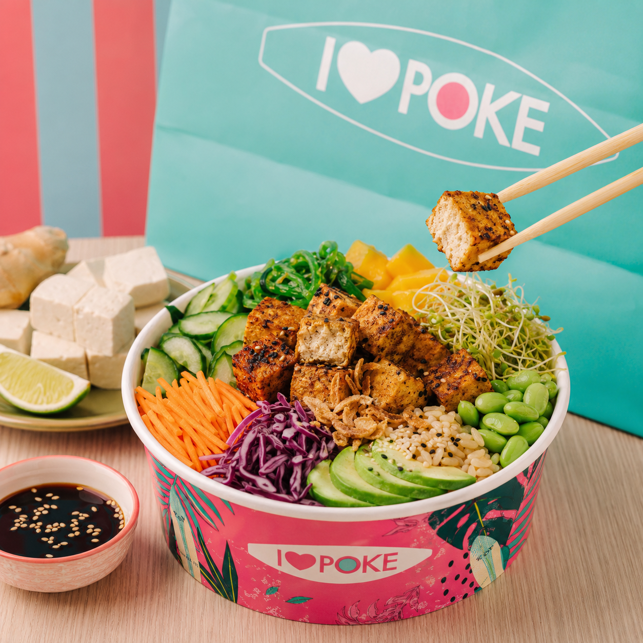 Poke vegan tofu: combinations, textures and useful tips