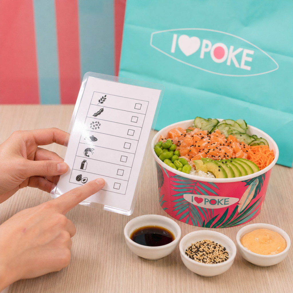 Poke bowl allergens: how to read the table and better customize the bowl