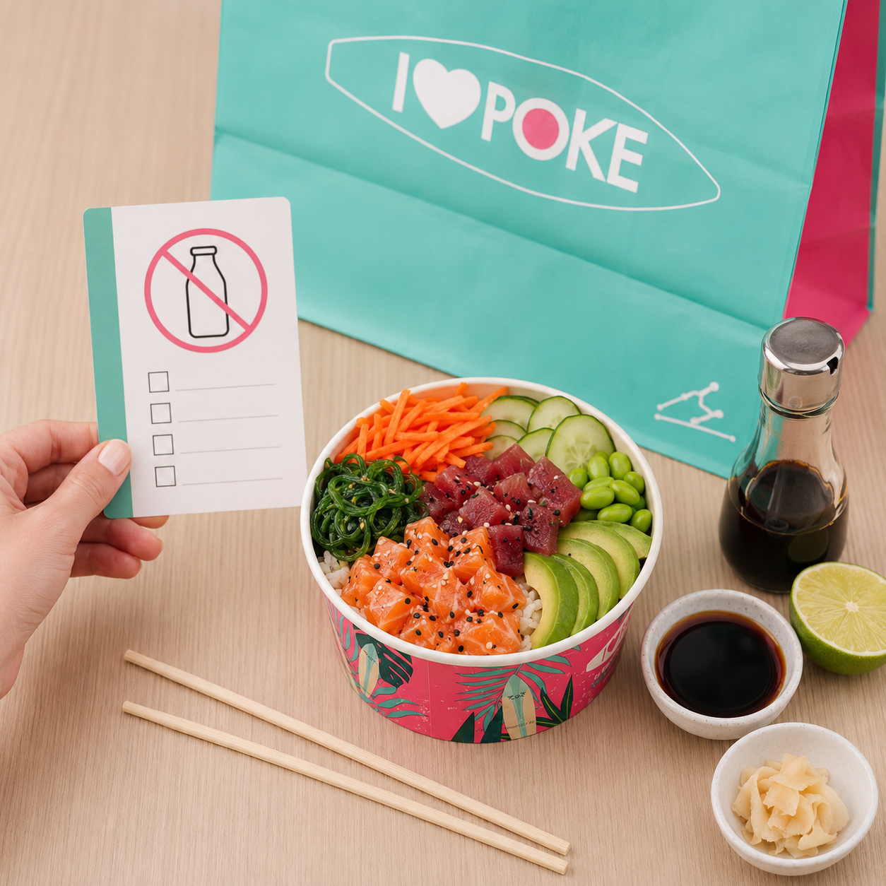 Poke lactose-free: what to choose and what to check before ordering