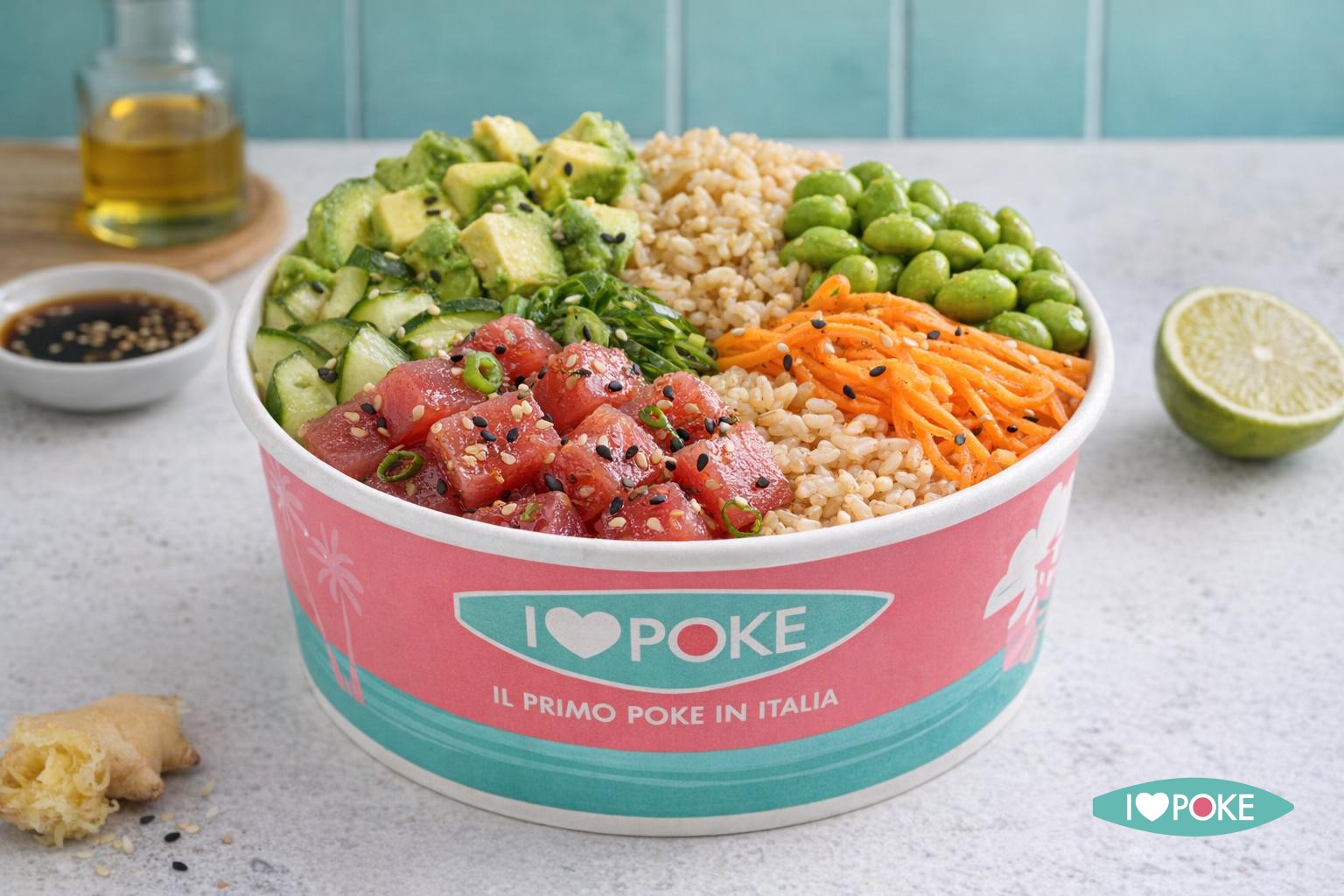 Healthy Poke Bowl Tonno e Riso Integrale