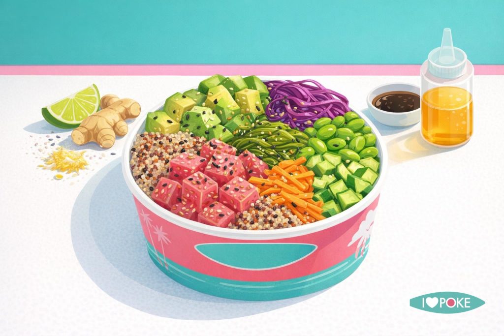 Poke bowl bilanciata per pranzo