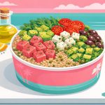 Poke bowl ispirata alla dieta mediterranea