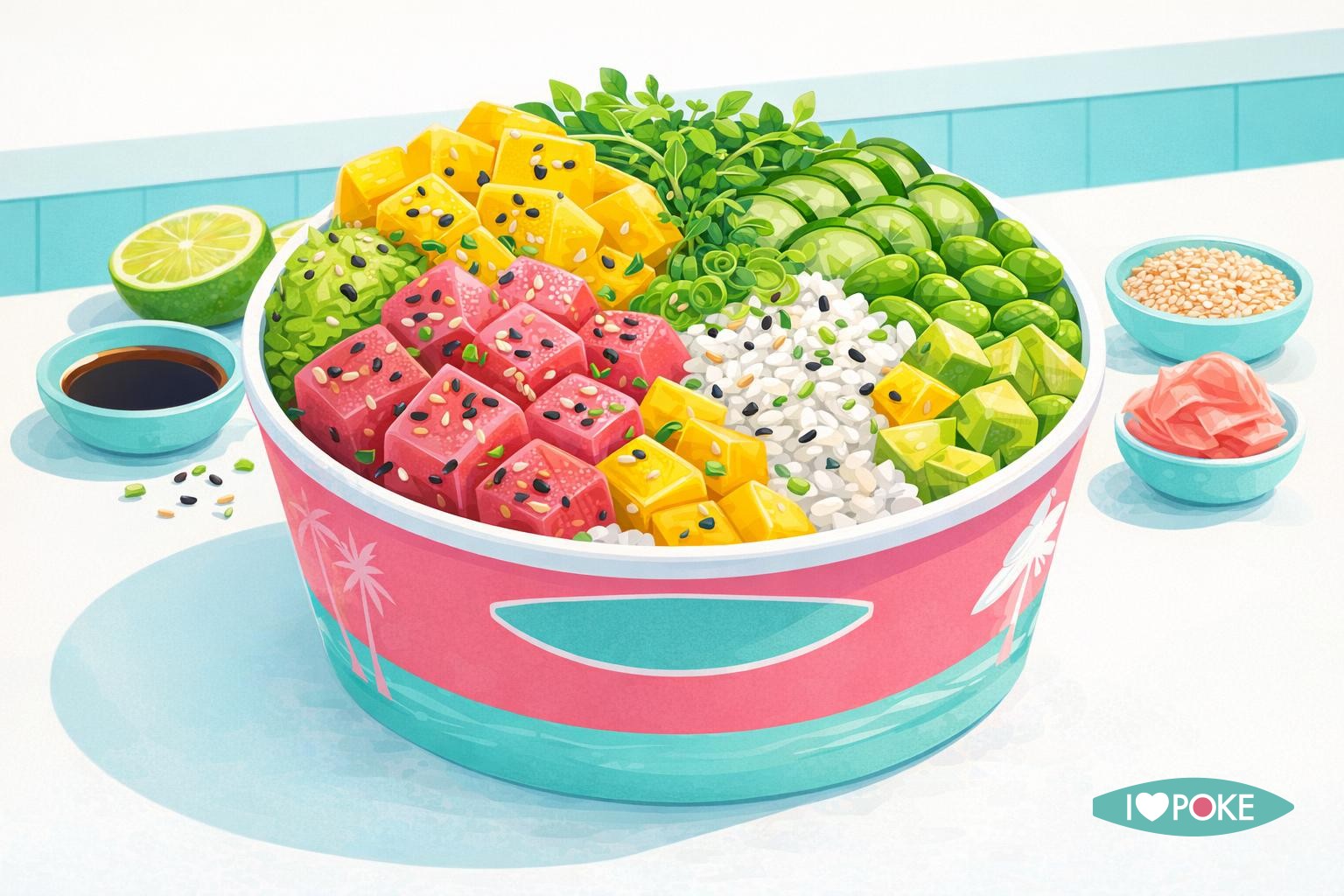 Poke bowl tonno e mango