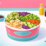 Poke bowl vegetariana con verdure croccanti