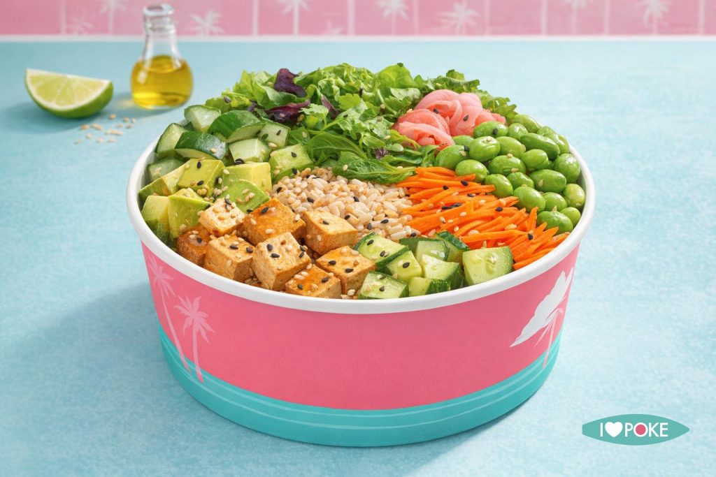 Poke bowl vegetariana senza glutine