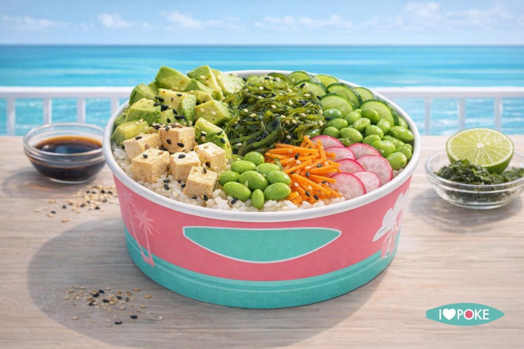 Vegan Poke Bowl Avocado e Wakame