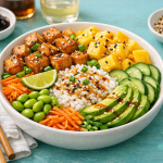 Vegan Poke Bowl Tofu Mango e Cetriolo