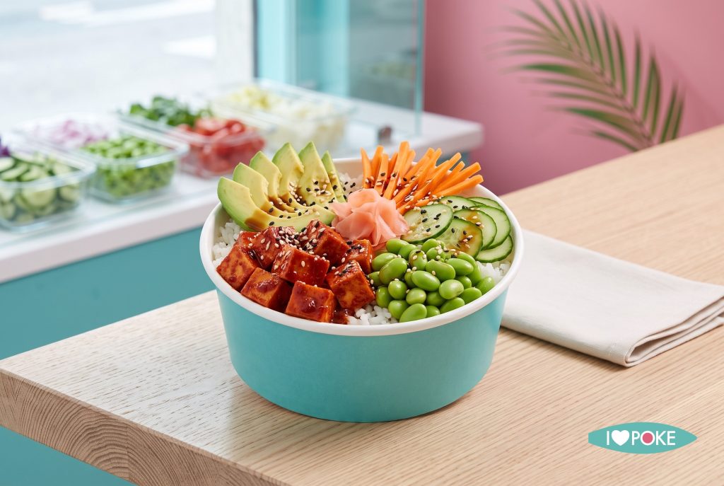 Vegan Poke Bowl Tofu Spicy